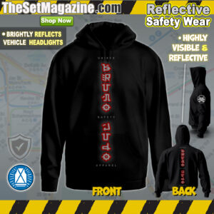 Reflective "Black" Hoodie - Bruno Judo (Unisex Safety Collection) v.2