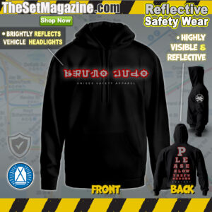 Reflective "Black" Hoodie - Bruno Judo (Unisex Safety Collection) "Eye Test"